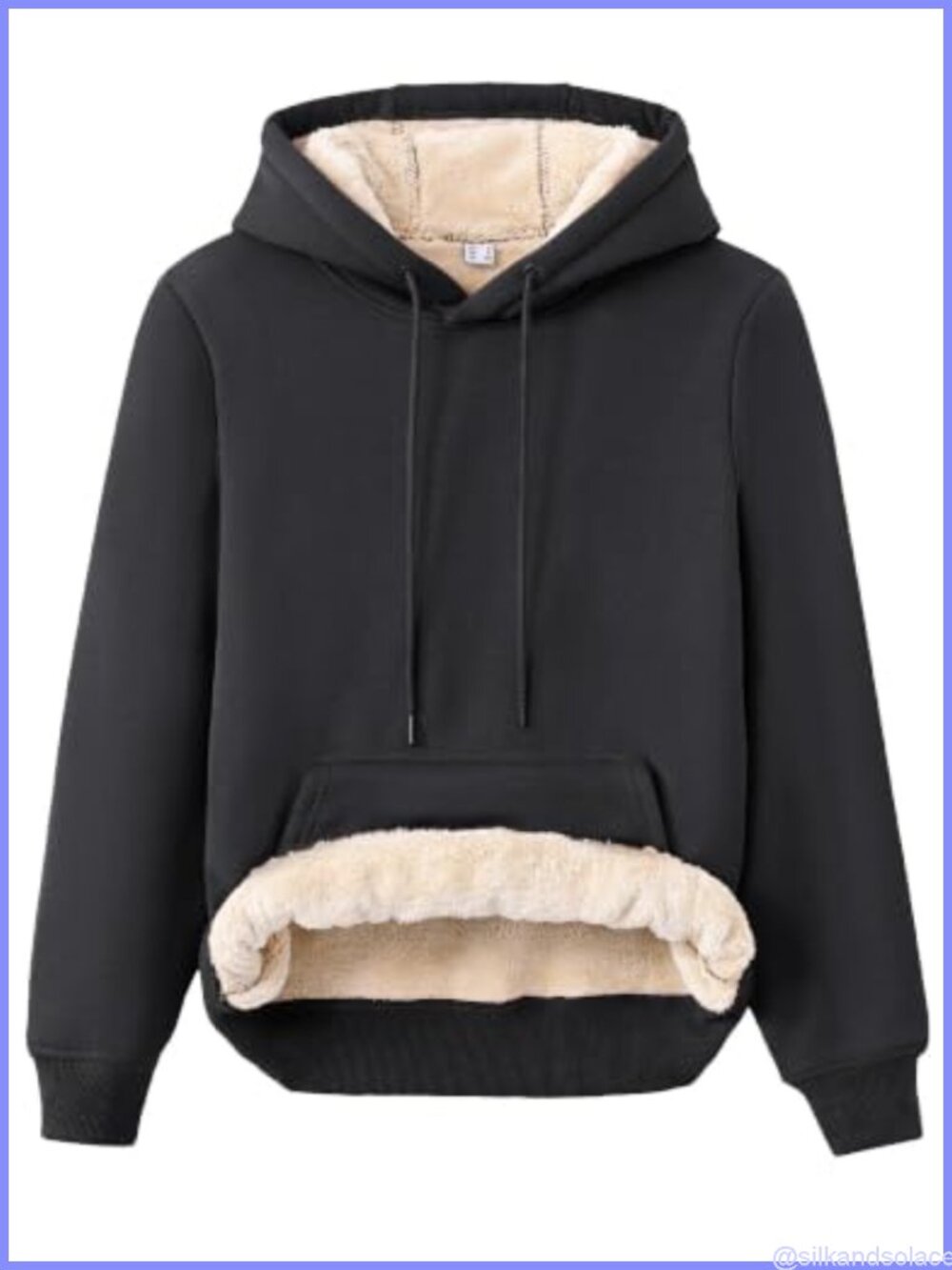 Sherpa Lined Hoodie Thick Fleece Warm Pullover Sweatshirt
